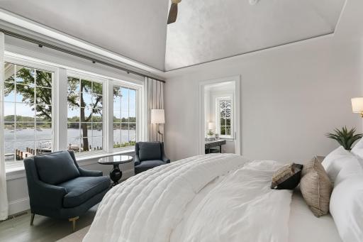 Primary Suite with Retractable TV screen.