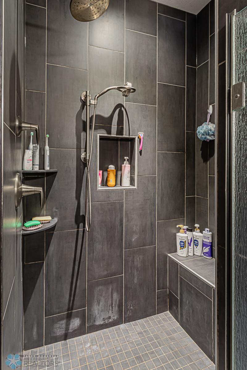 Master shower