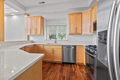Plenty of counter space and storage in this kitchen