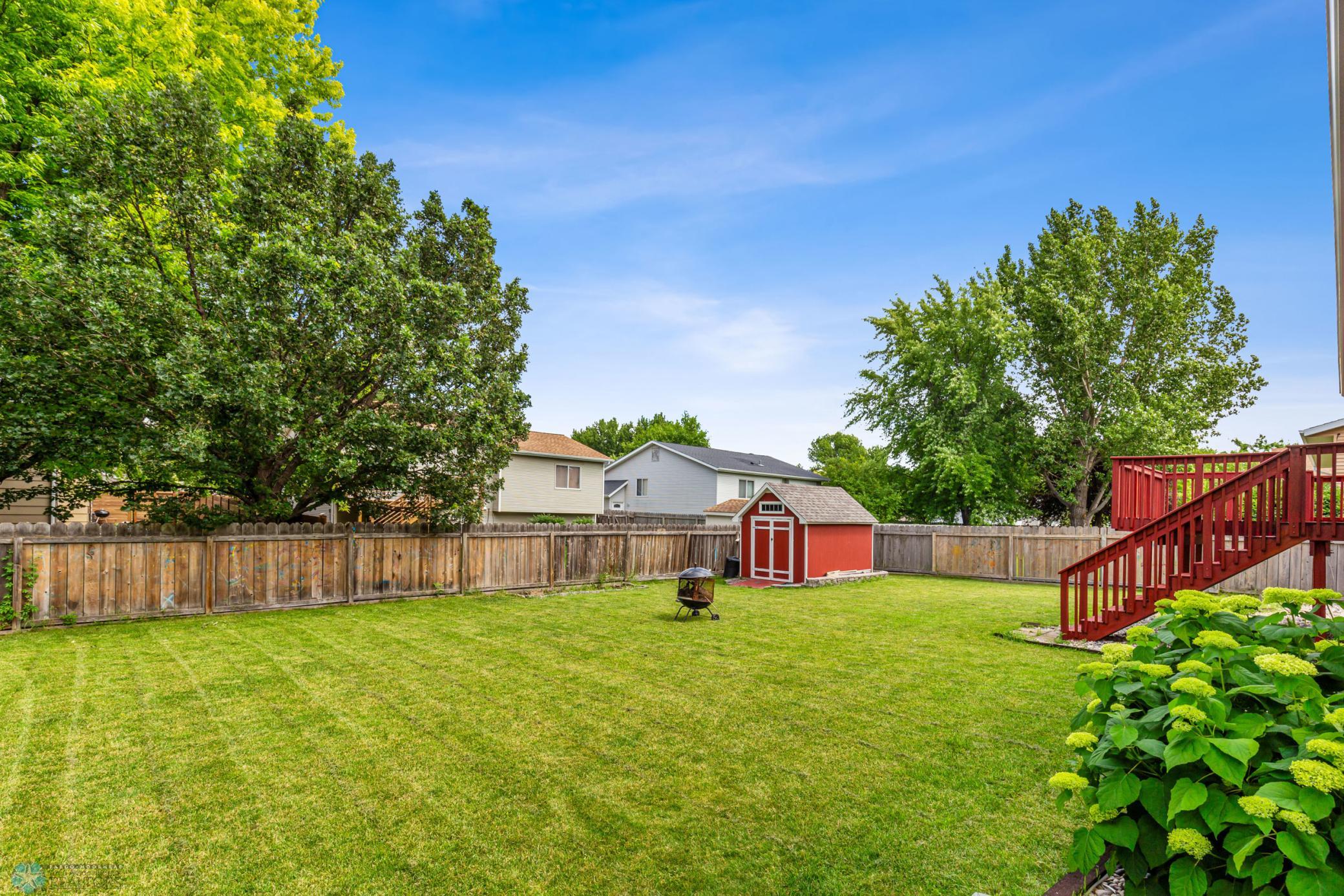 Fully Fenced Back Yard