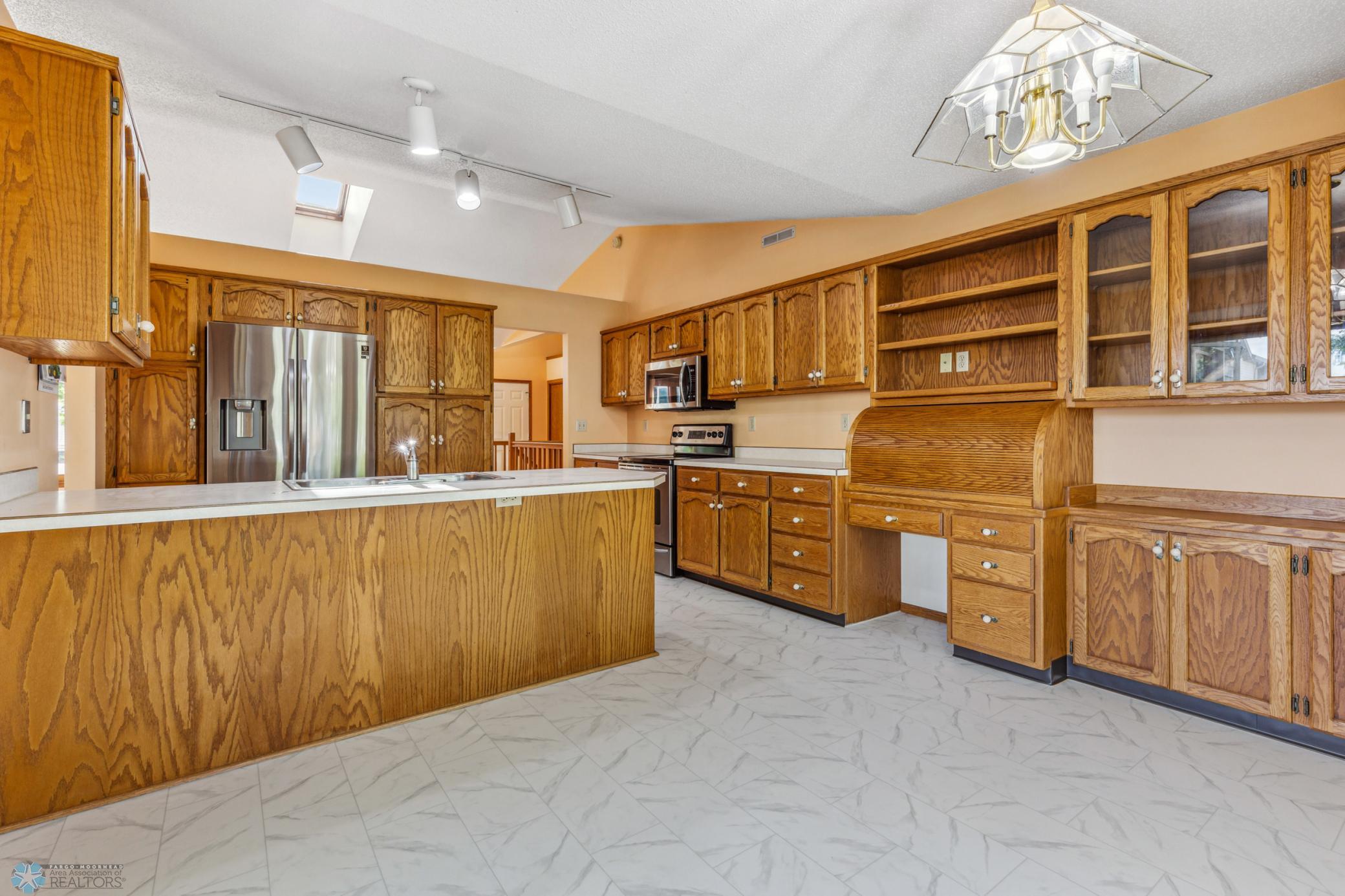 Plenty of Storage, with built in desk and buffet cabinet
