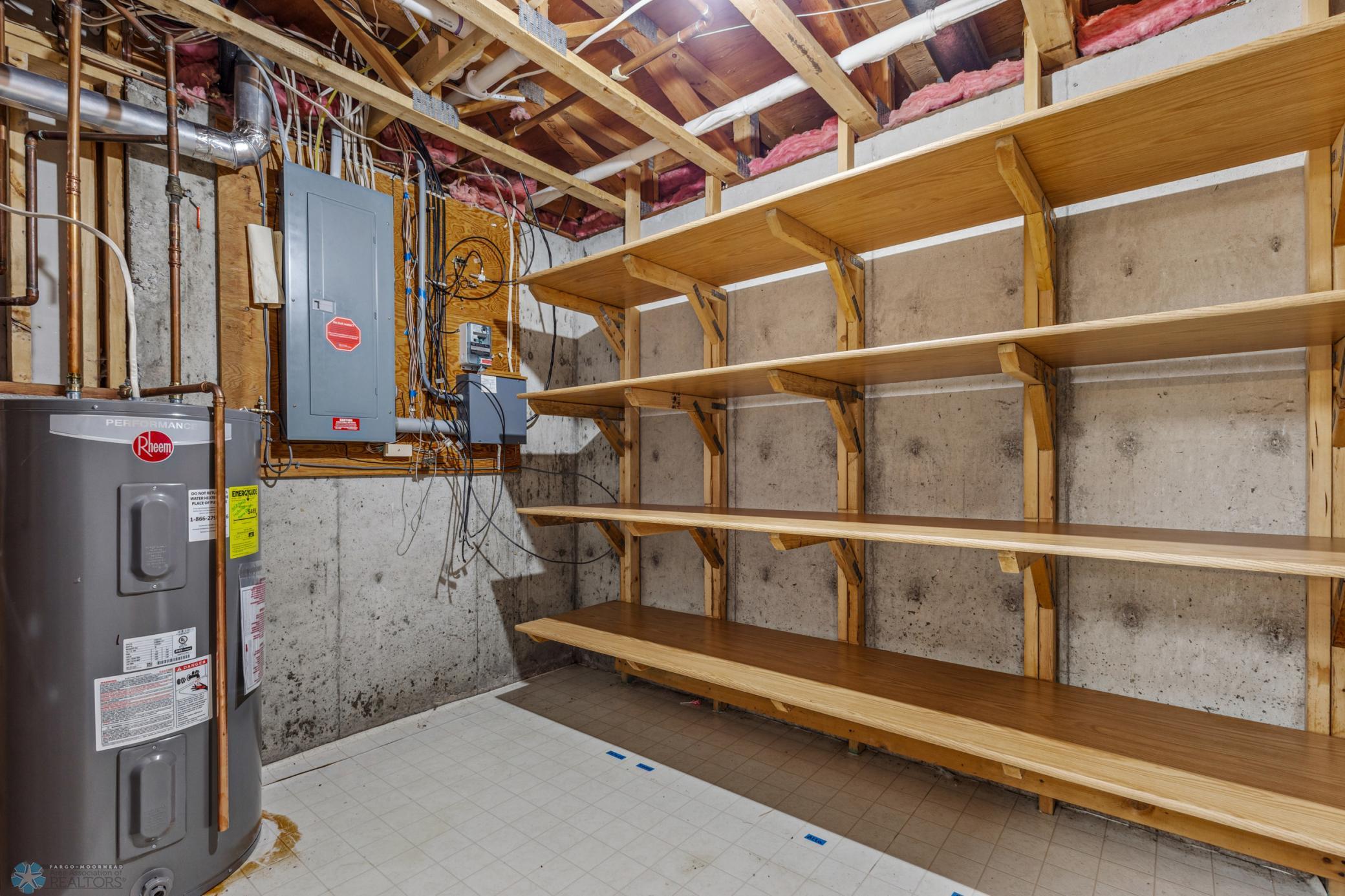 Utility Room with Organization Shelfs