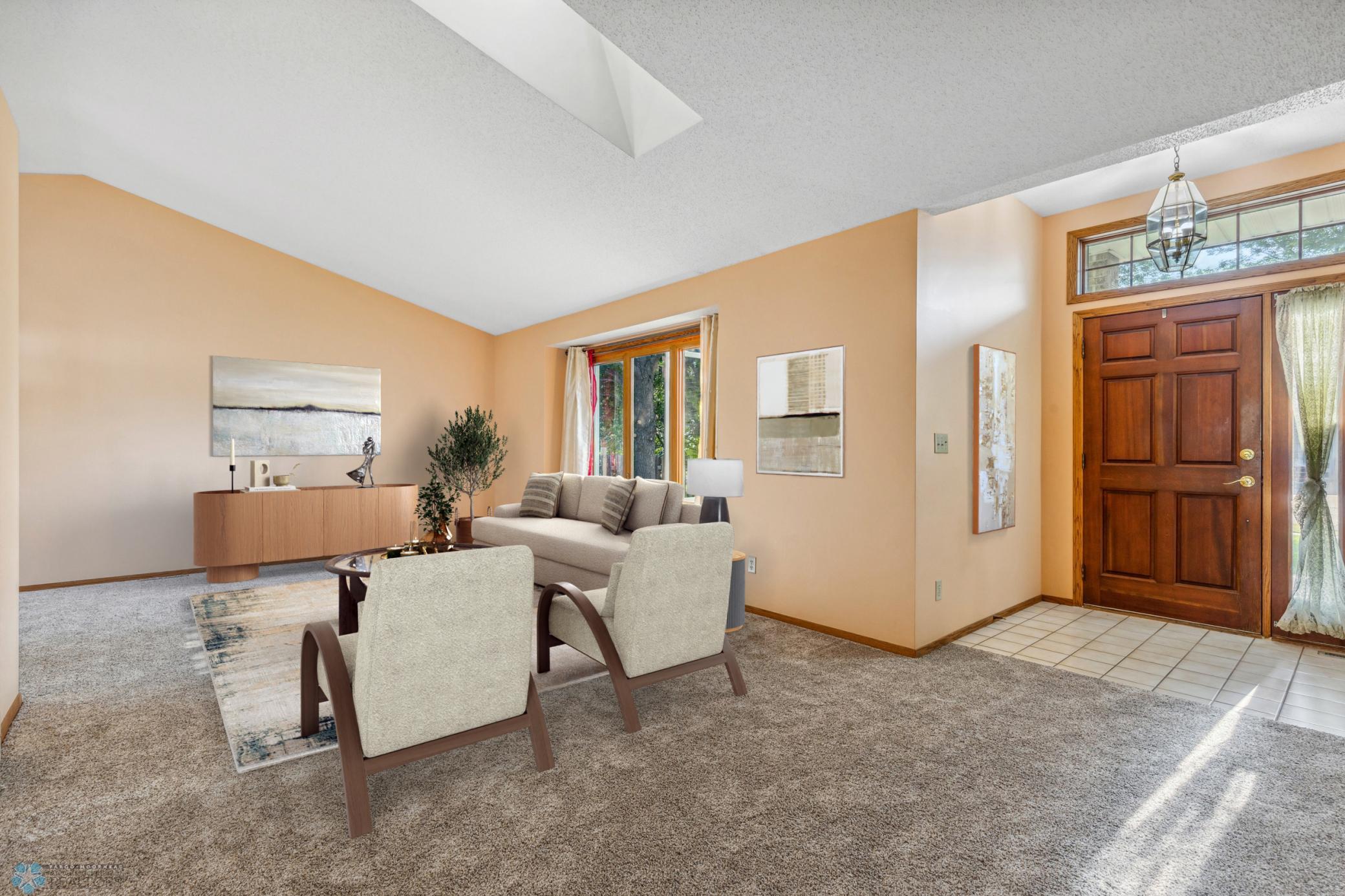 Virtually Staged Living Room
