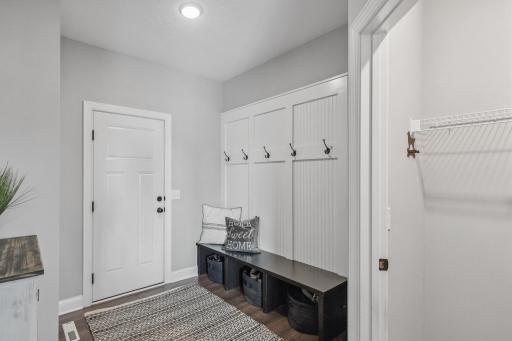 Mud room with closet for all your storage