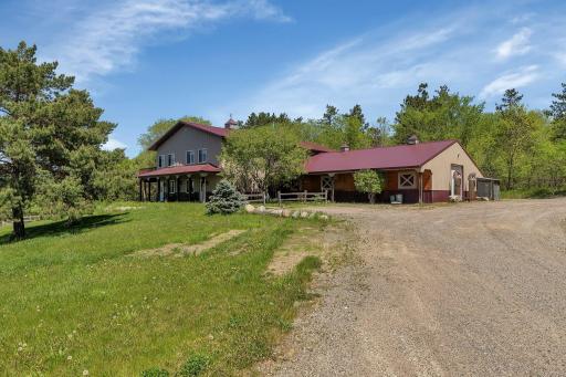 Main barn, heated office and work area, and second floor apartment.