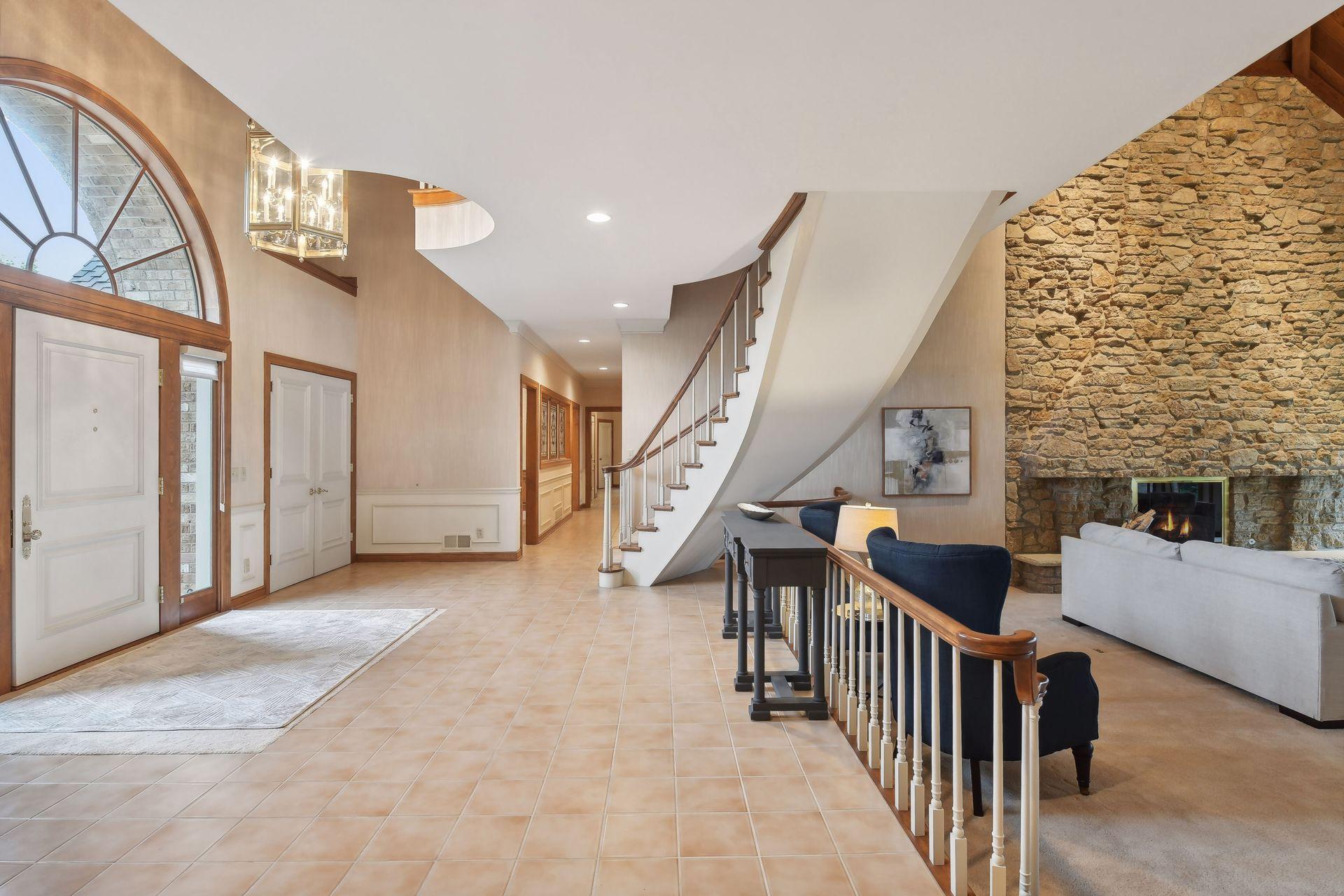 Generous welcoming entry foyer.