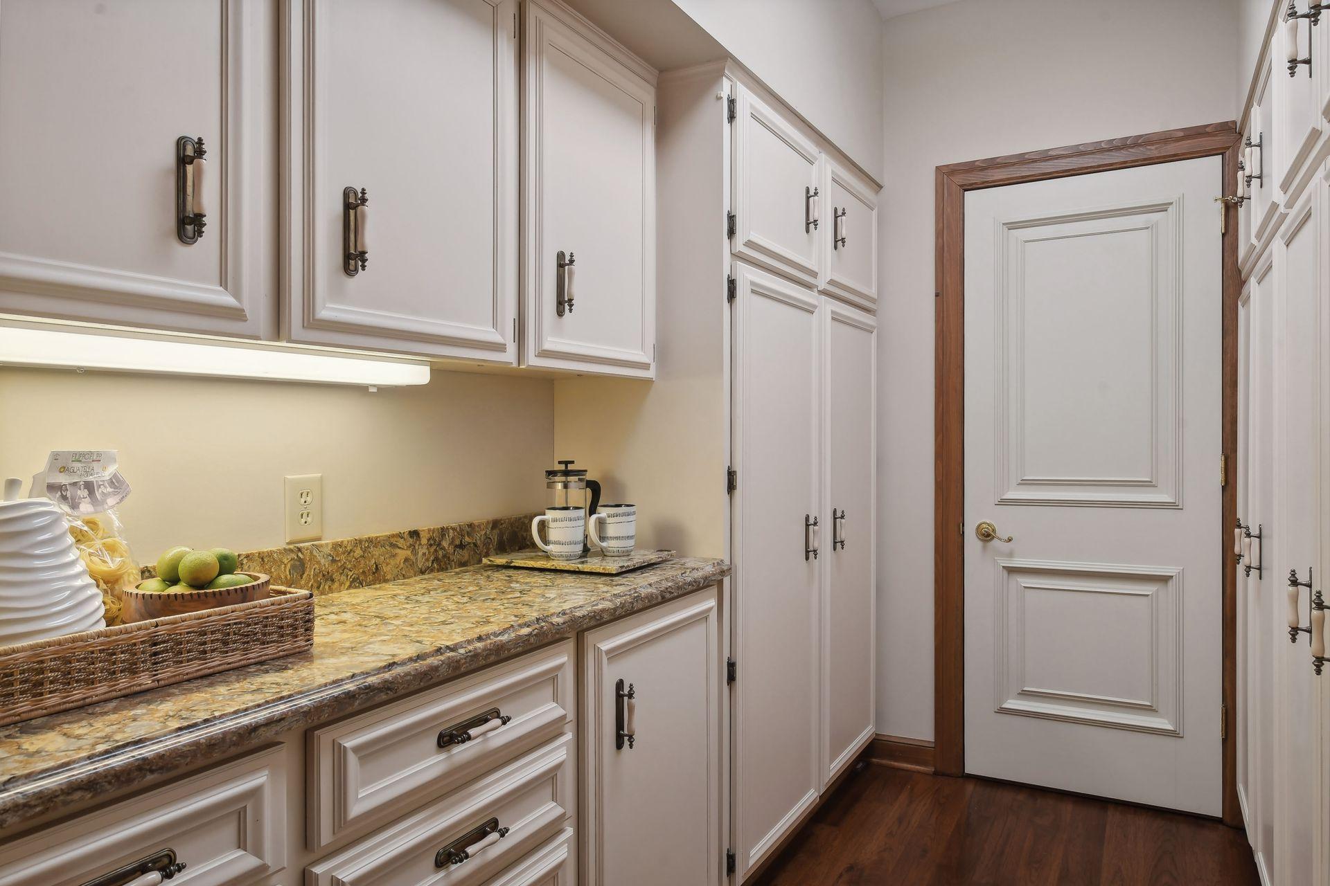 Plenty of storage in this pantry off the kitchen.