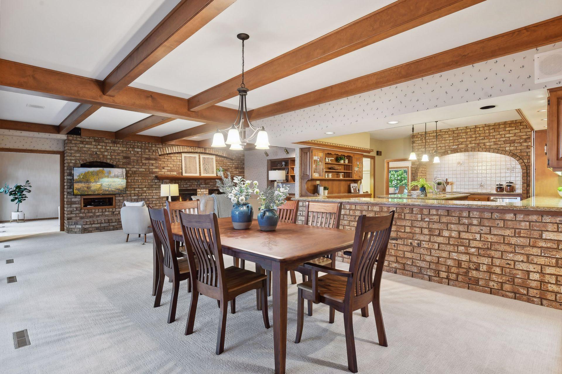 The rooms flow nicely.