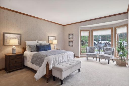 Second main floor bedroom with ensuite