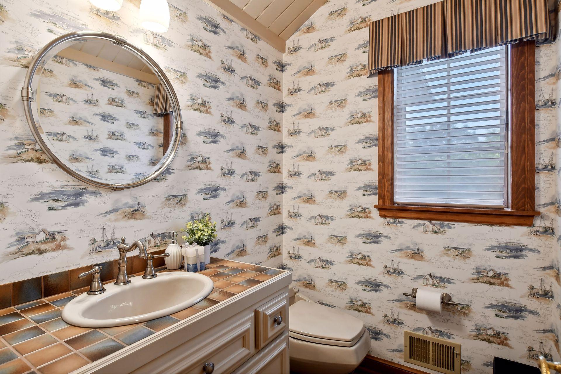 Main floor powder room.