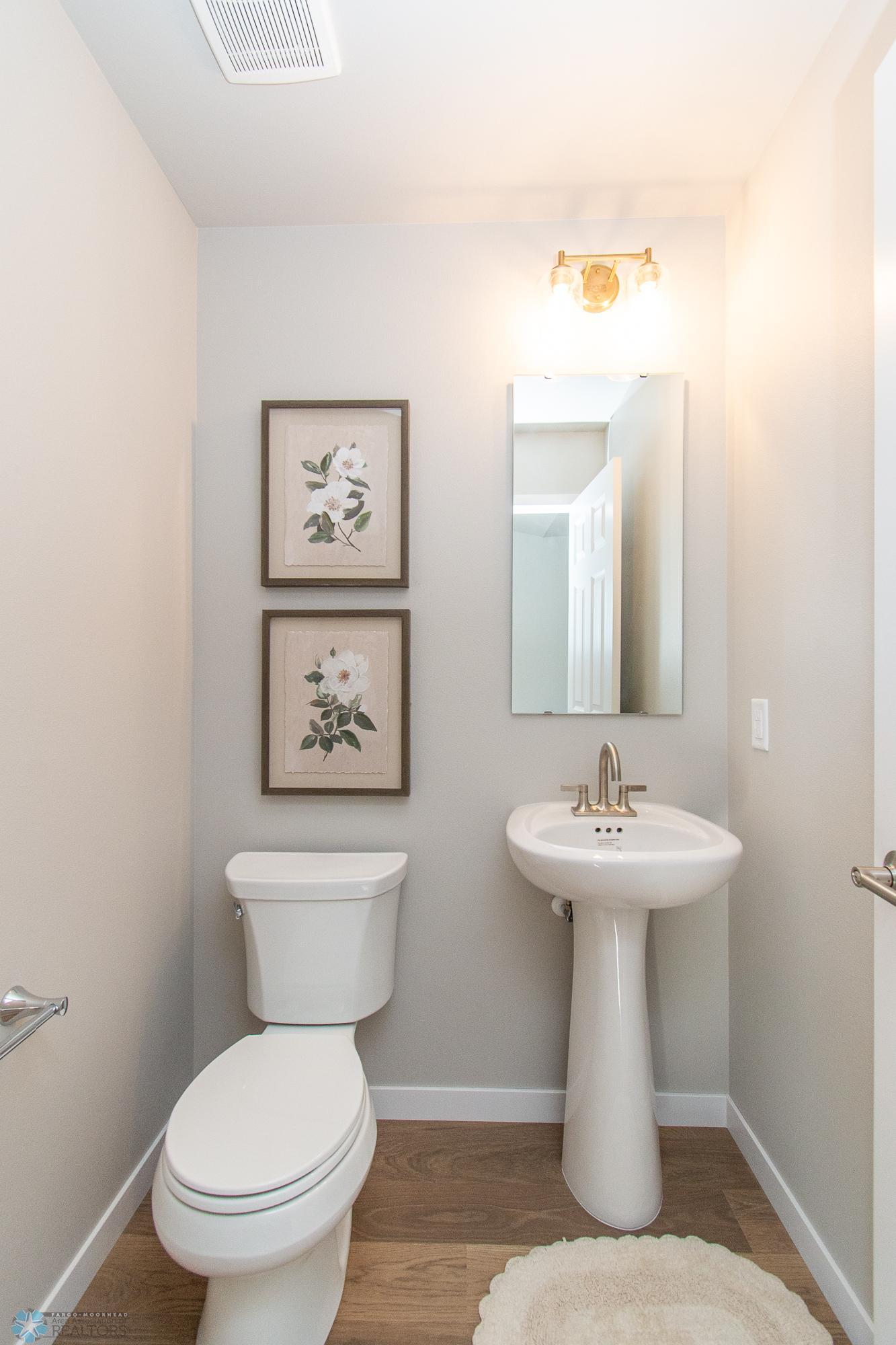 Half Bath off of Living Space