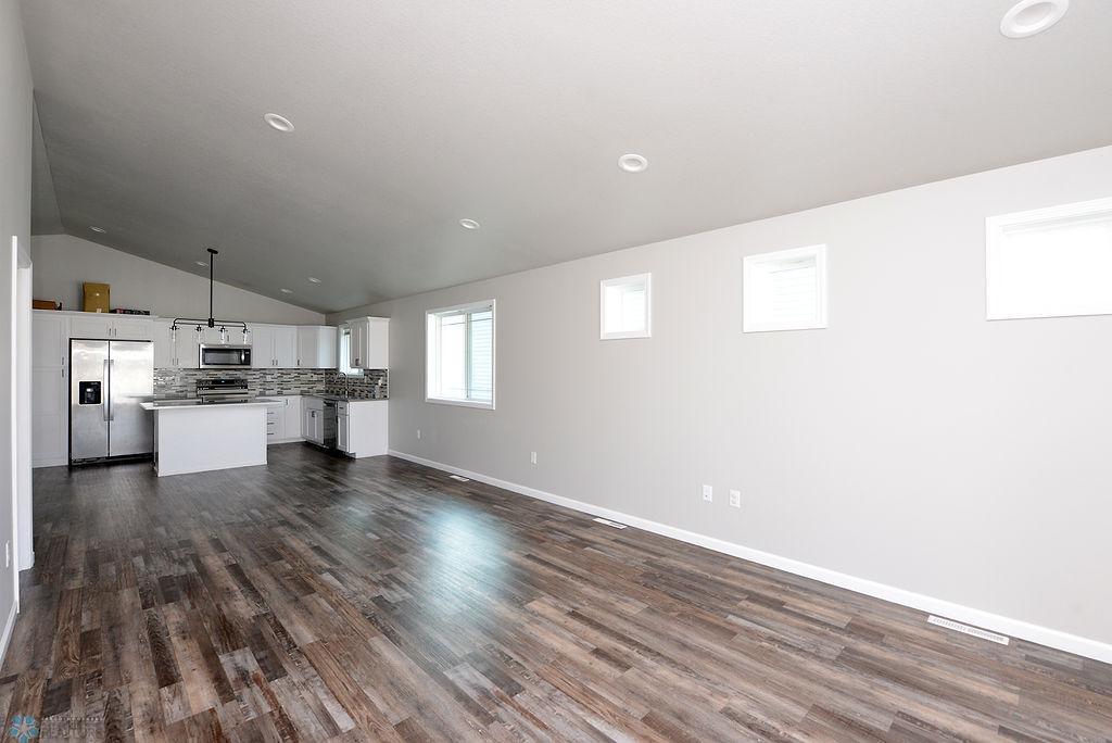 Vinyl plank flooring throughout the home