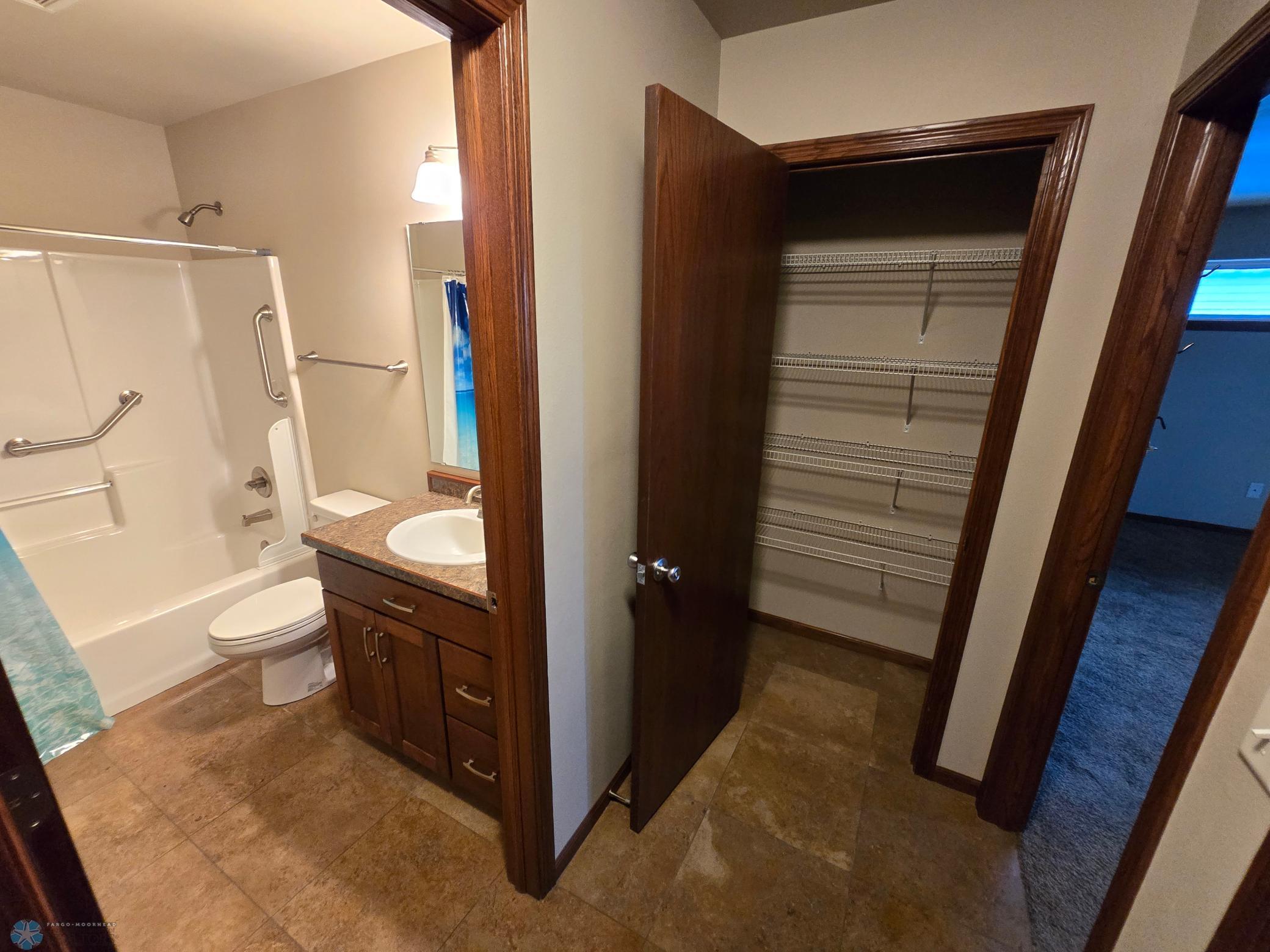upper linen closet
