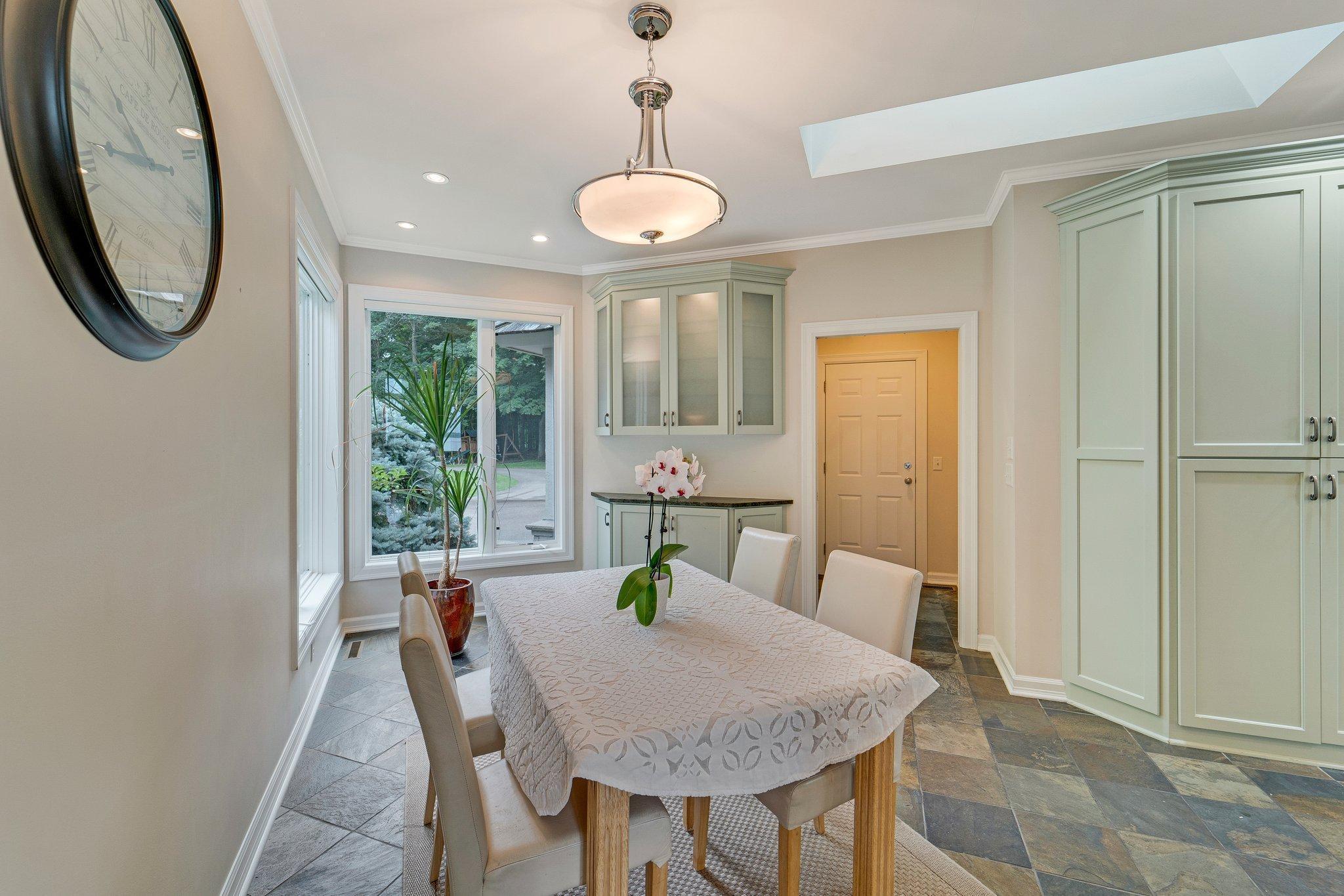 Informal dining area.