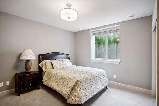 Two additional ample-sized bedrooms on the lower level