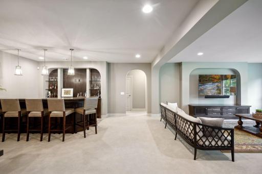 Great entertaining space in the lower level!