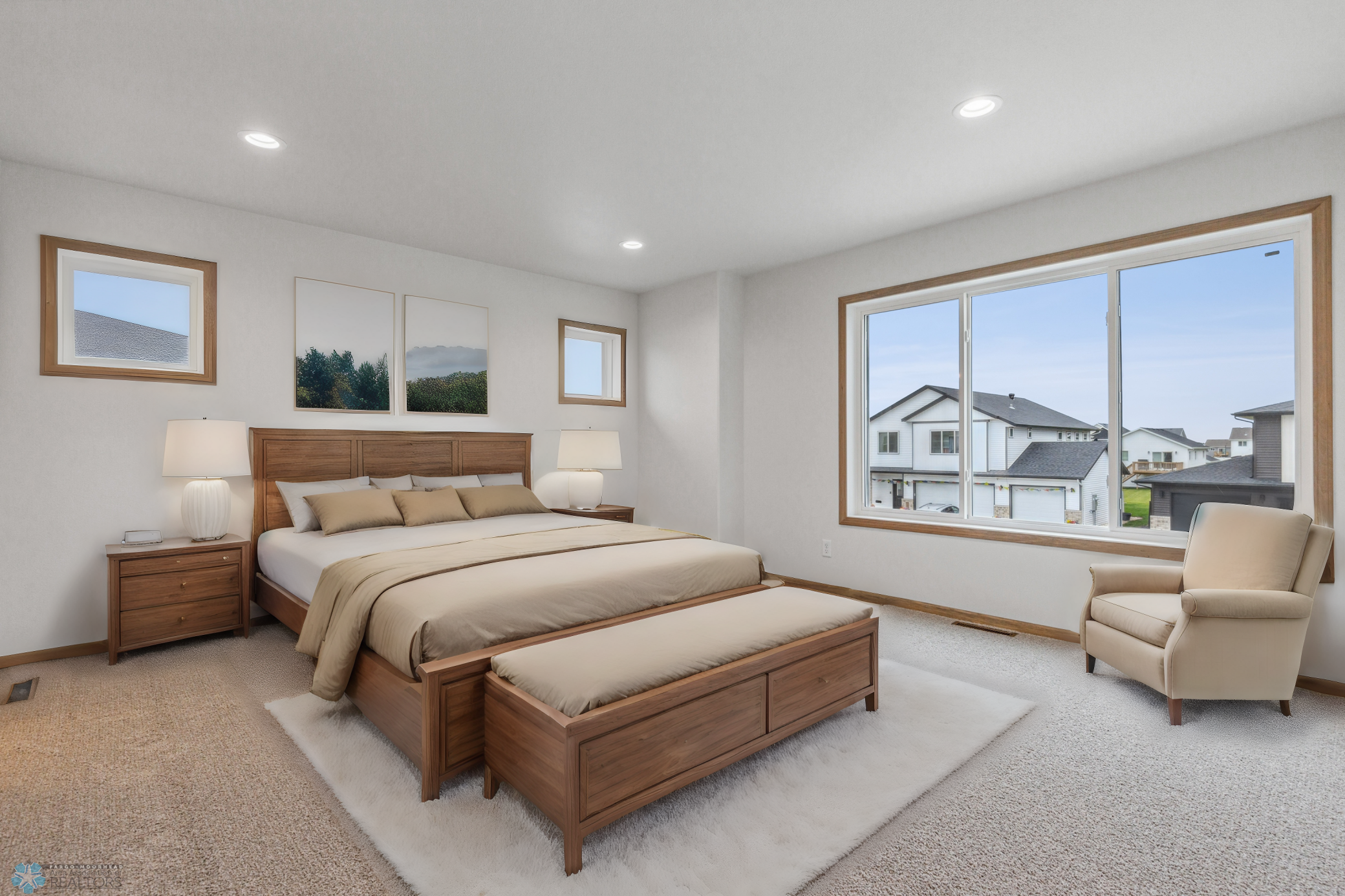 Virtually Staged Primary Room