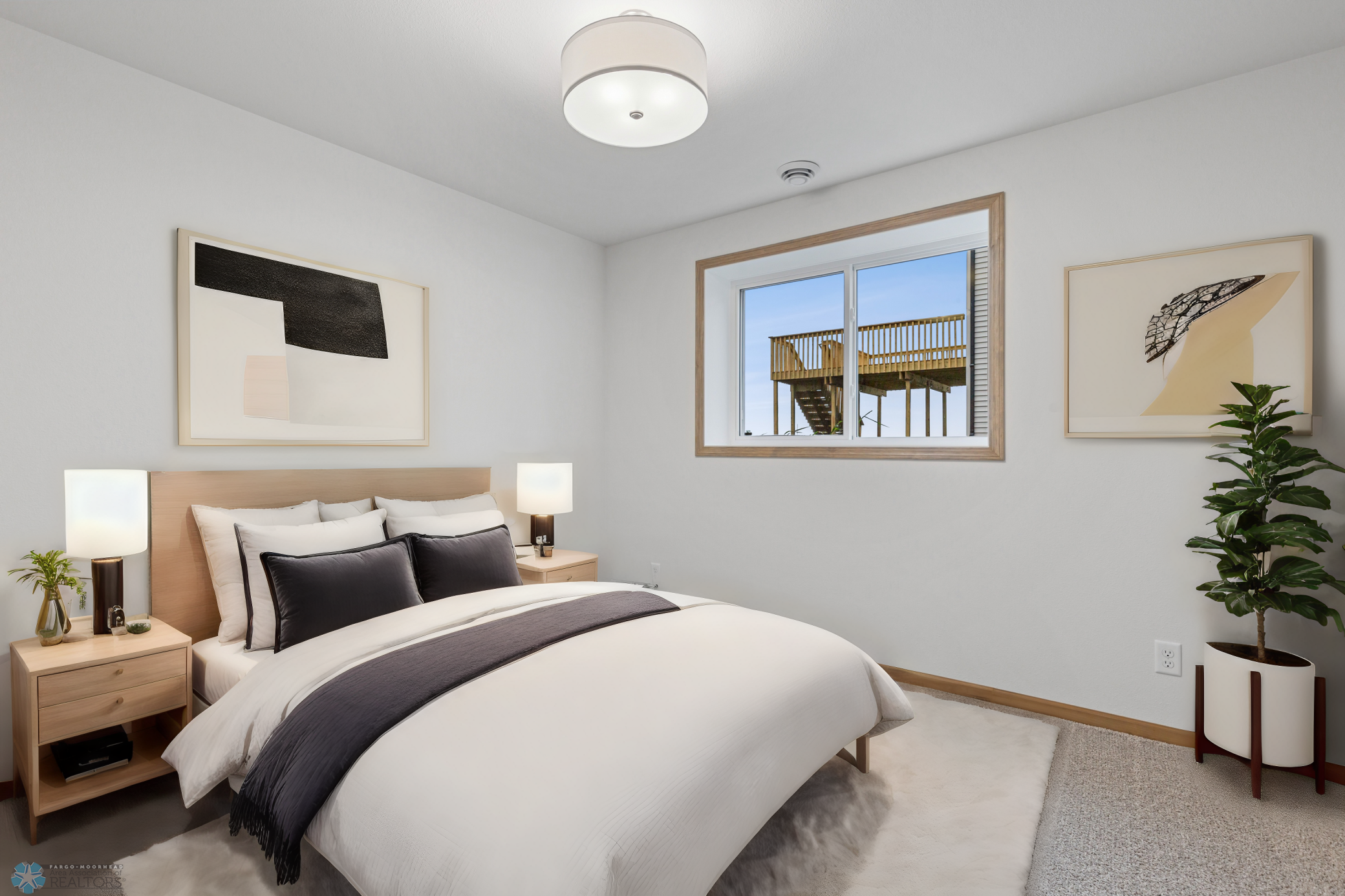 Virtually Staged Bedroom 4