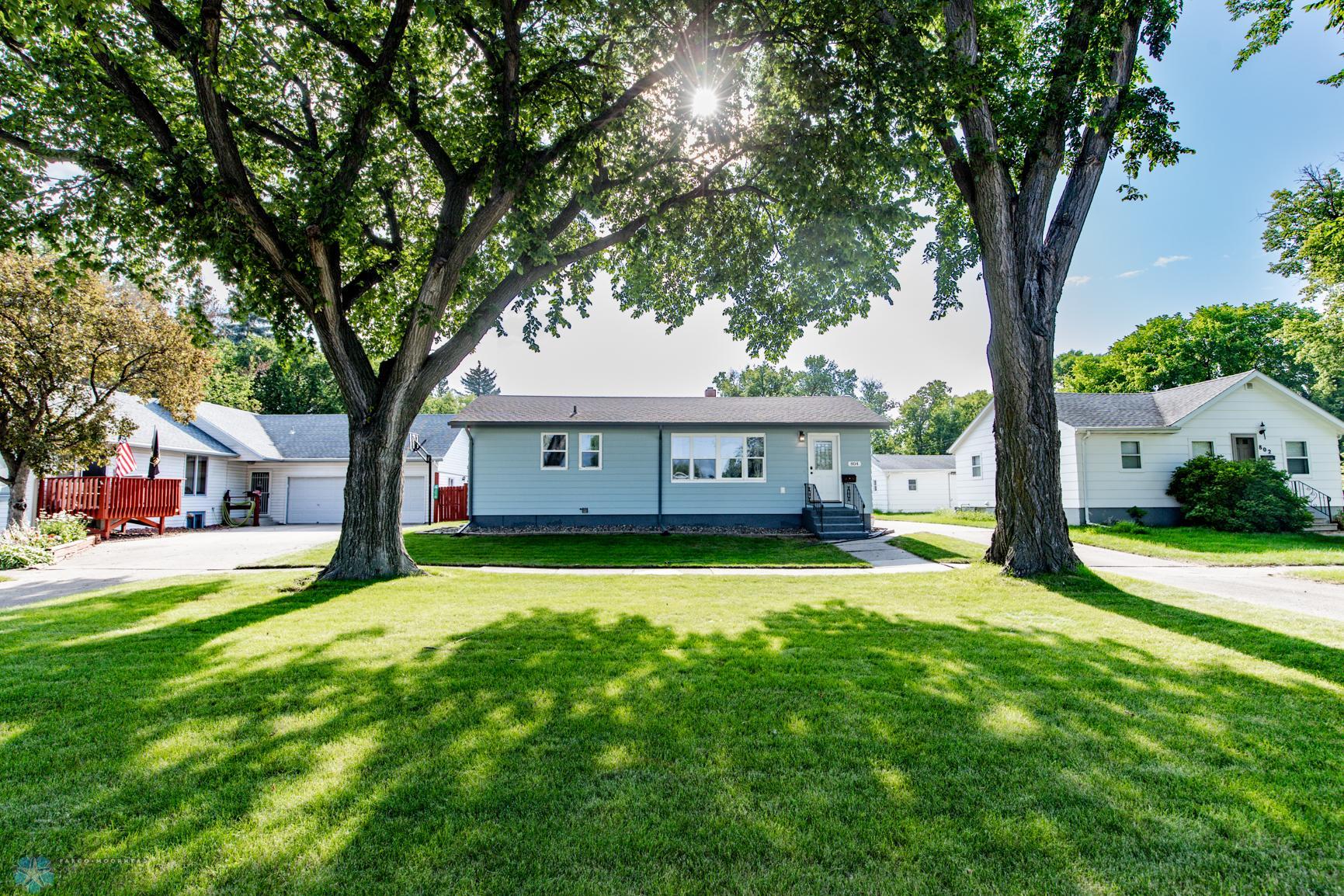 Exterior w mature trees for shade!