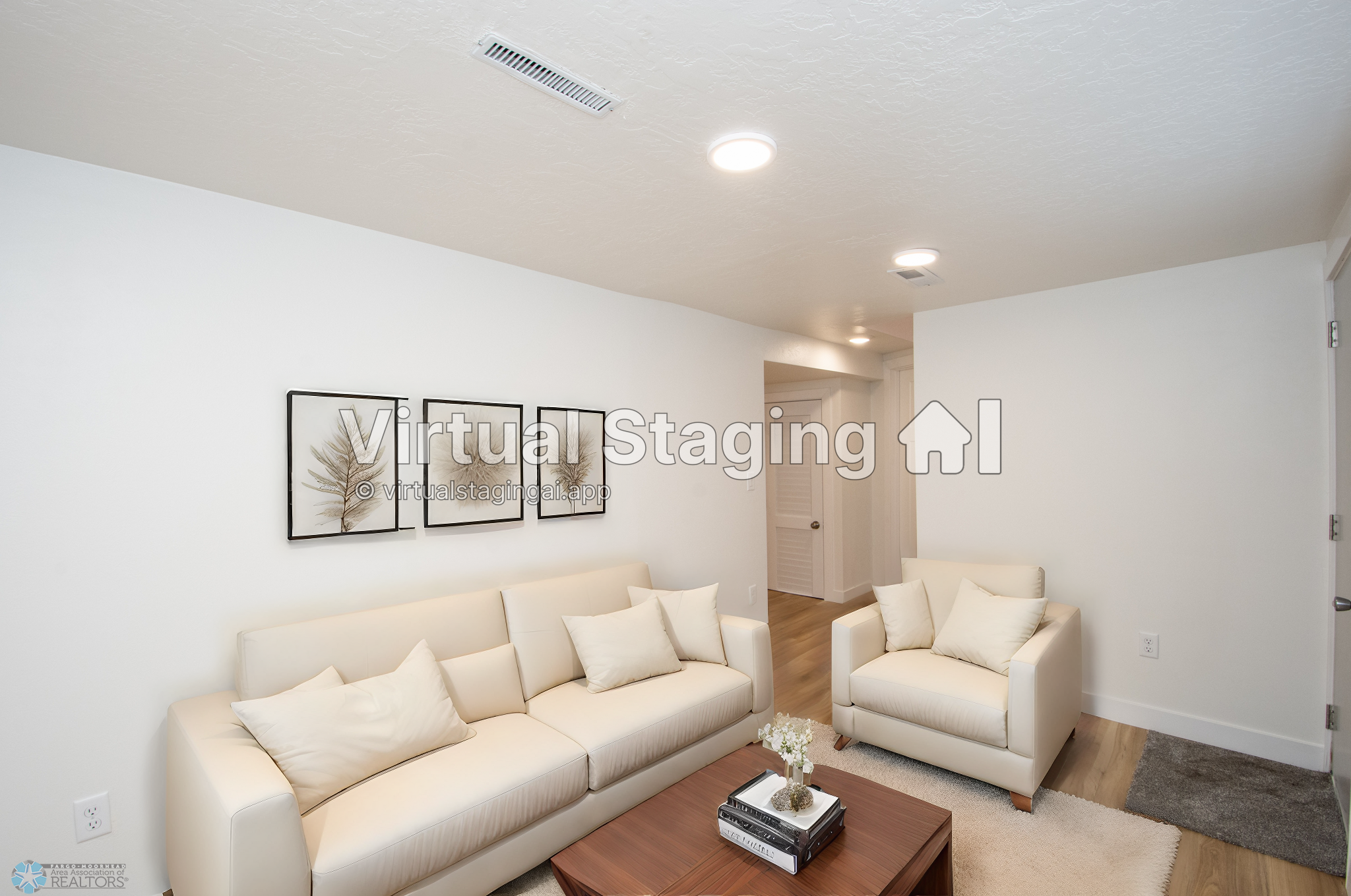Virtual Staging Downstairs Living room
