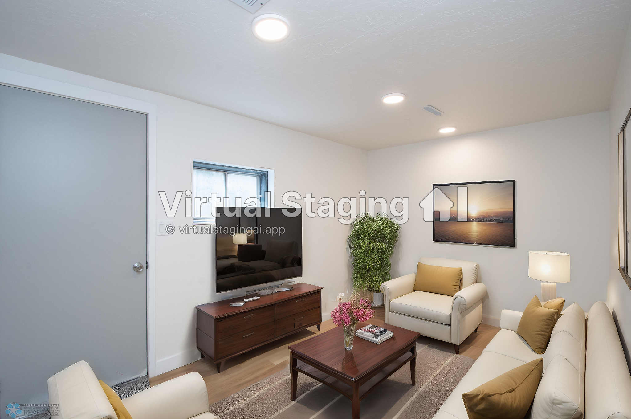 Virtual Staging Downstairs Living room