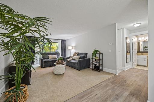 A lovely remodel was done with beautiful color palette. Wide baseboards and modern 5 panel doors...