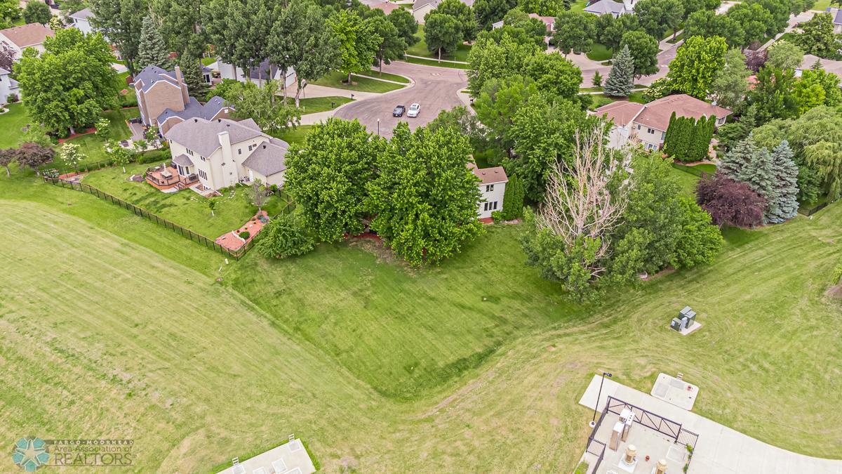 Arial view of back yard