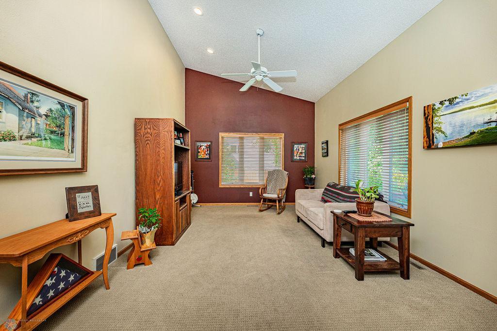 Main Floor Sitting Room w Tall Ceilings