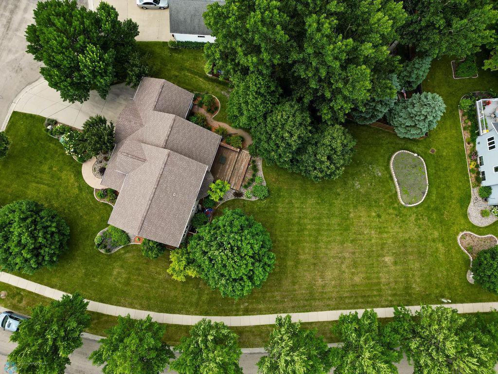 Aerial of Back Yard
