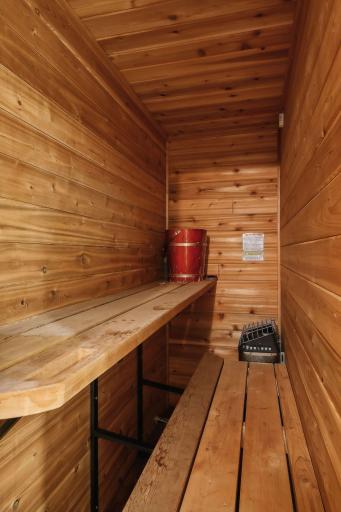 private sauna in primary ensuite off walk in closet