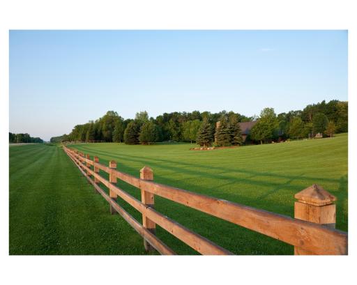 View of the fence line from the front of the property, overlooking the St. Michael House