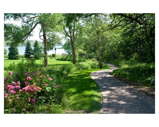 Enjoy the beautiful landscaping along the many paths