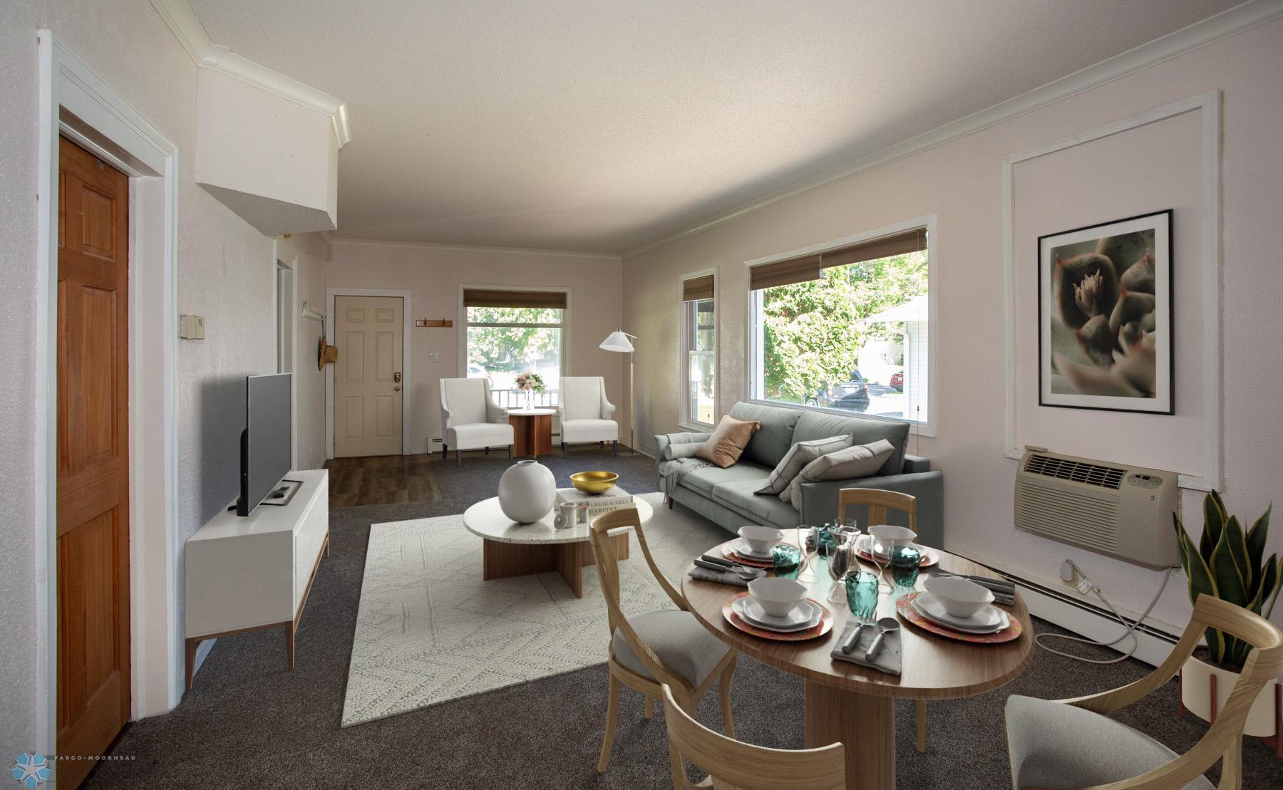Virtually Staged Living Room