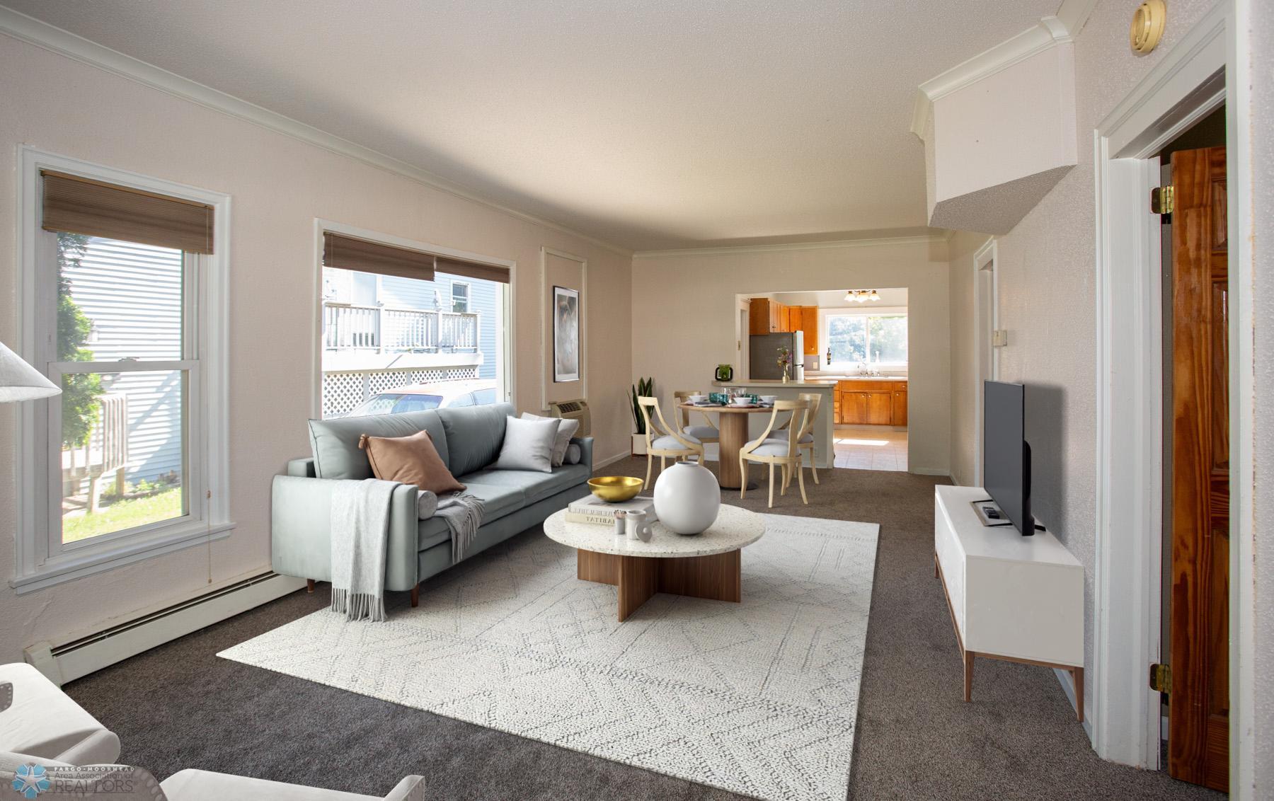 Virtually Staged Living Room