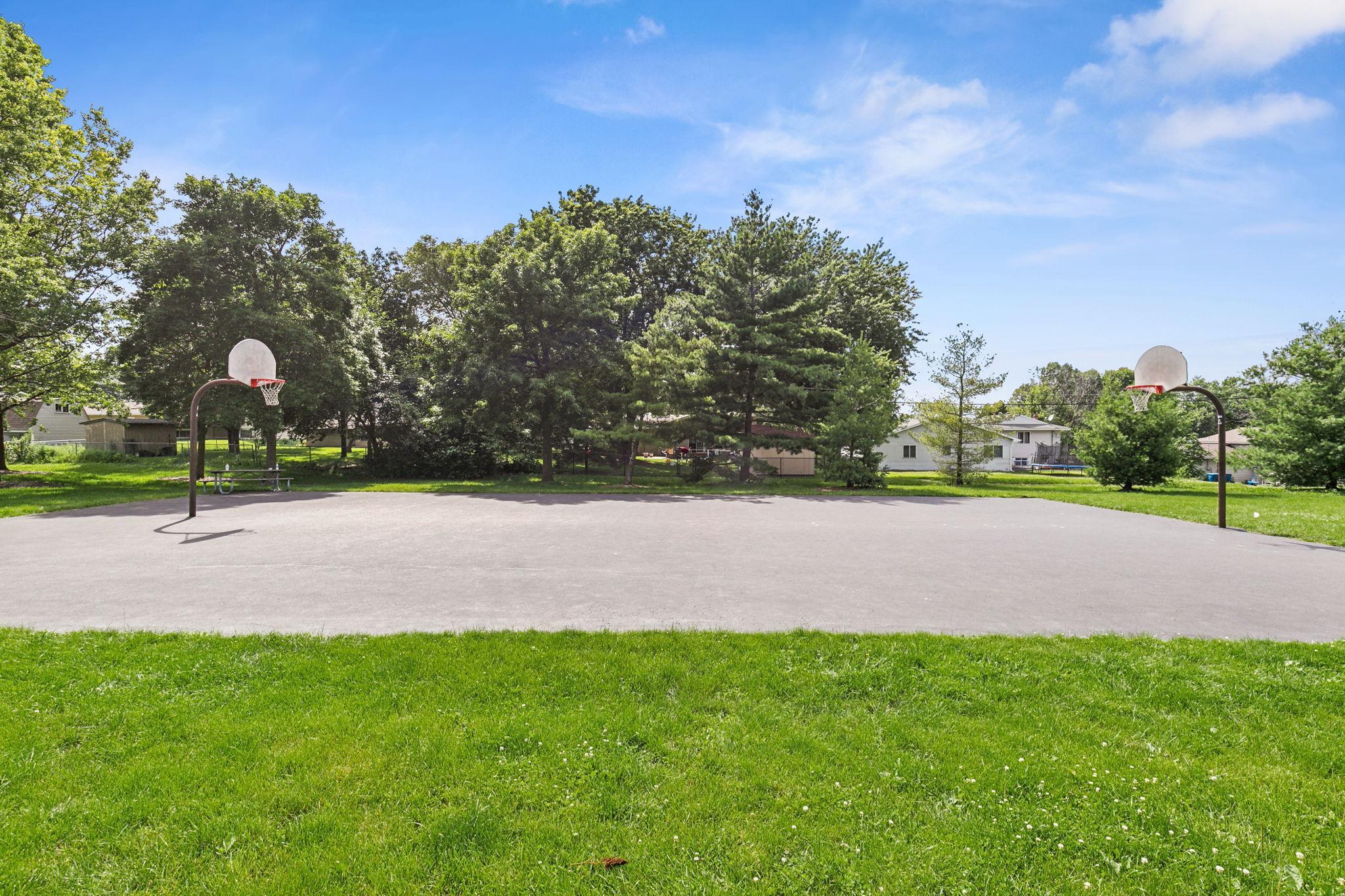 Basketball courts too!