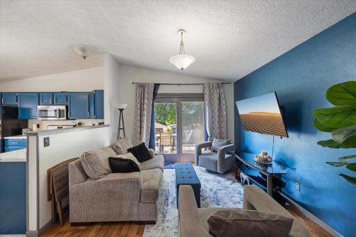 The open floor plan is ideal for entertaining!