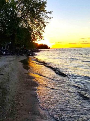 Graceton Beach Shoreline on Lake of the Woods Sunset