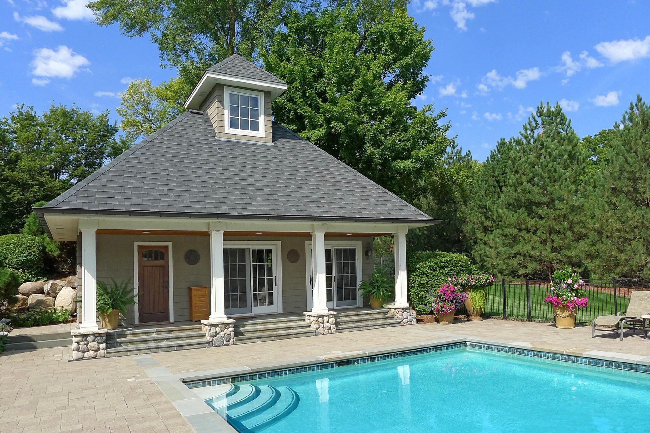 350 sf Pool House
