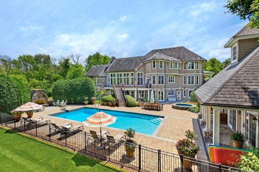 Back of House, Pool House and Pool View