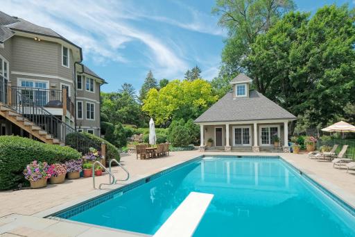 East to West Facing View of Pool