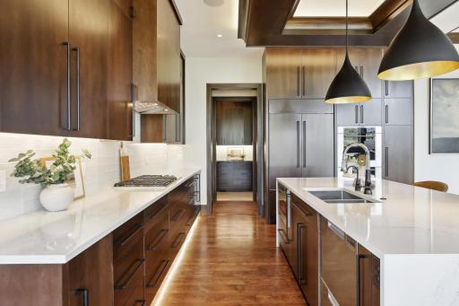 Wide walkways and high end finishes throughout