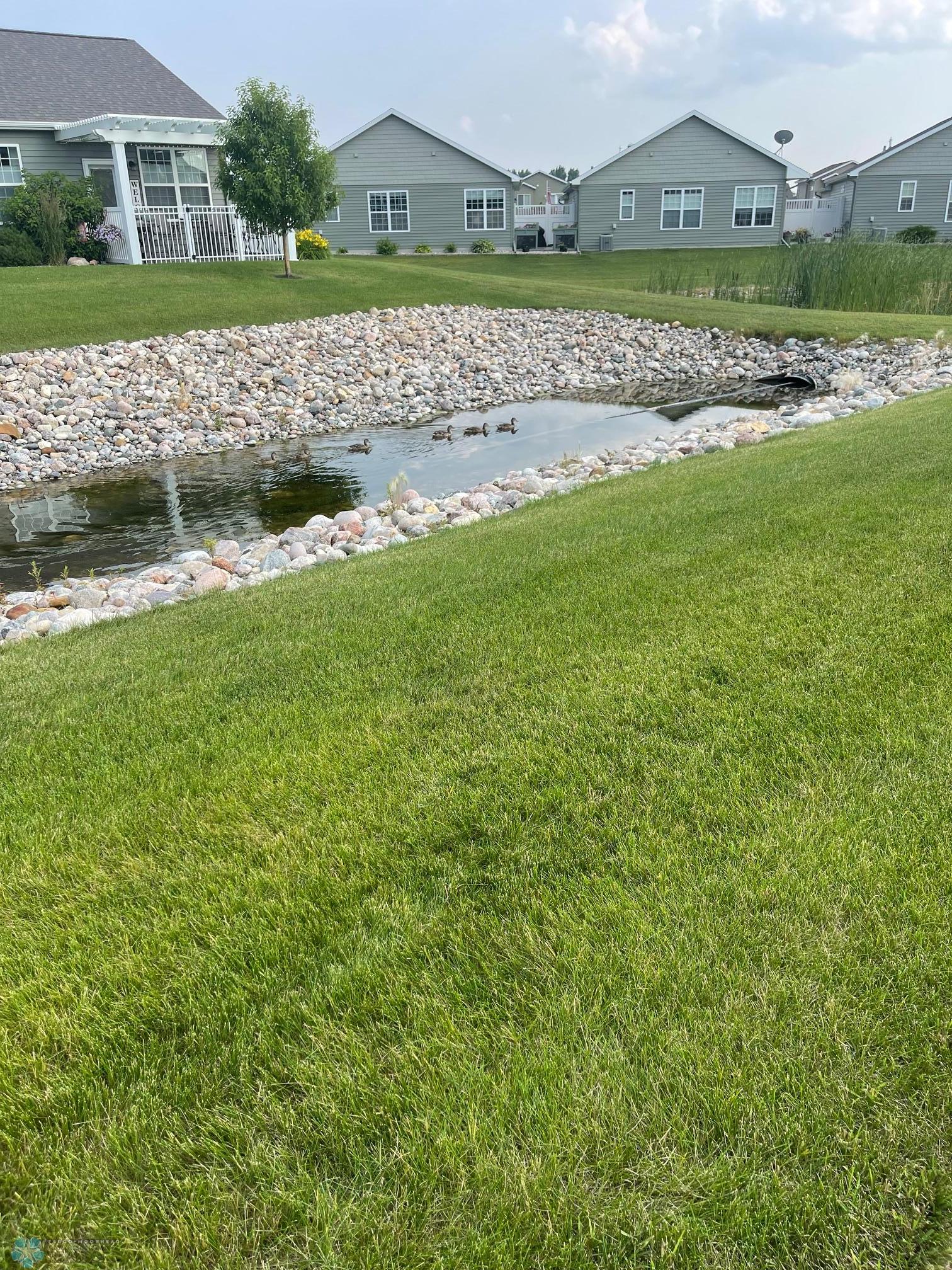 Creek on east side of home
