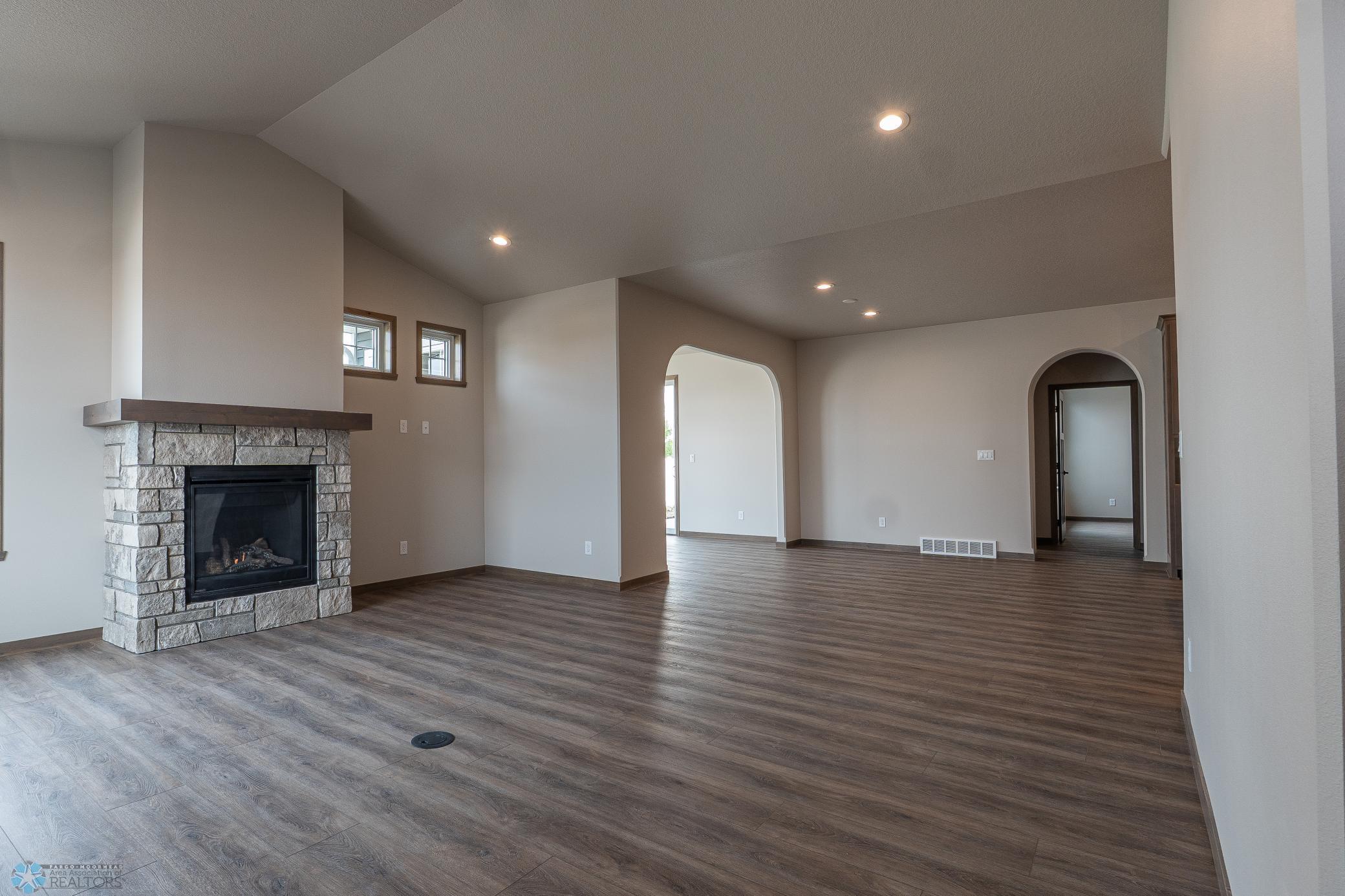 Living and Dining Area with view of the sunroom