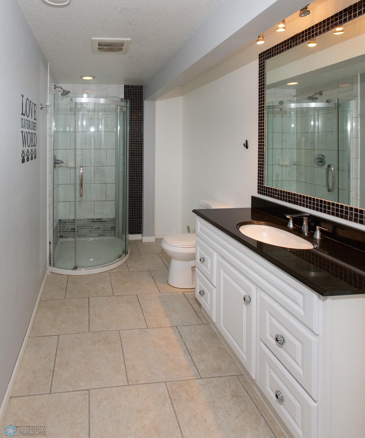 Basement Bath w/Heated Floors