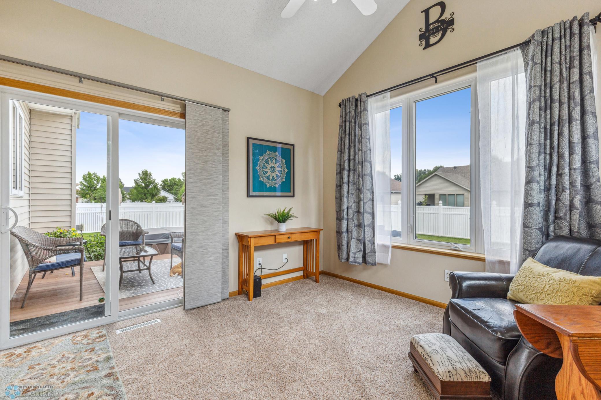 Sunroom - leads to maintenance free deck