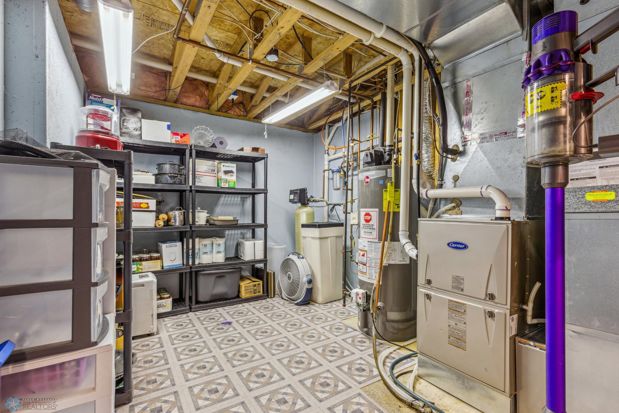 Utility room - new furnace and water heater