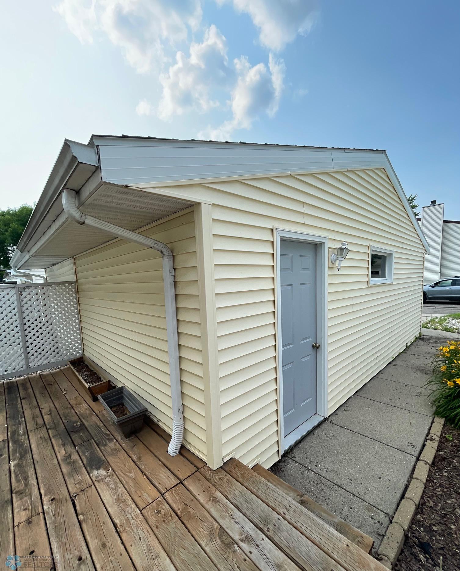 Side of garage