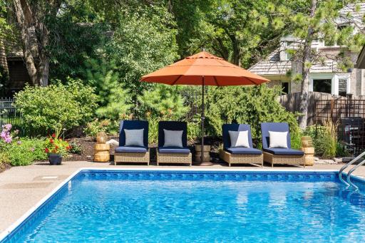 Pool and sun deck are perfect for soaking up the sun