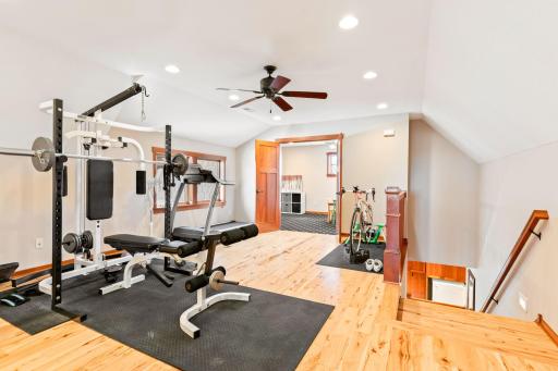 MIL - Another view, stairs and entrance to area used as work out room