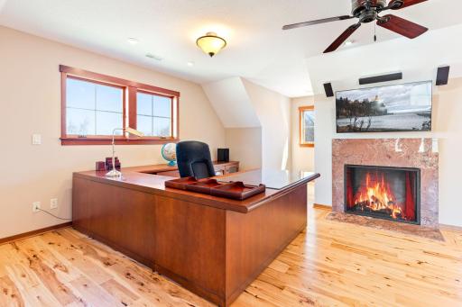 MIL - another view with as burning fireplace